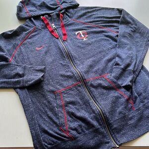 Nike Twins Recycled Poly/Cotton Full Zip Hoodie Womens XXL